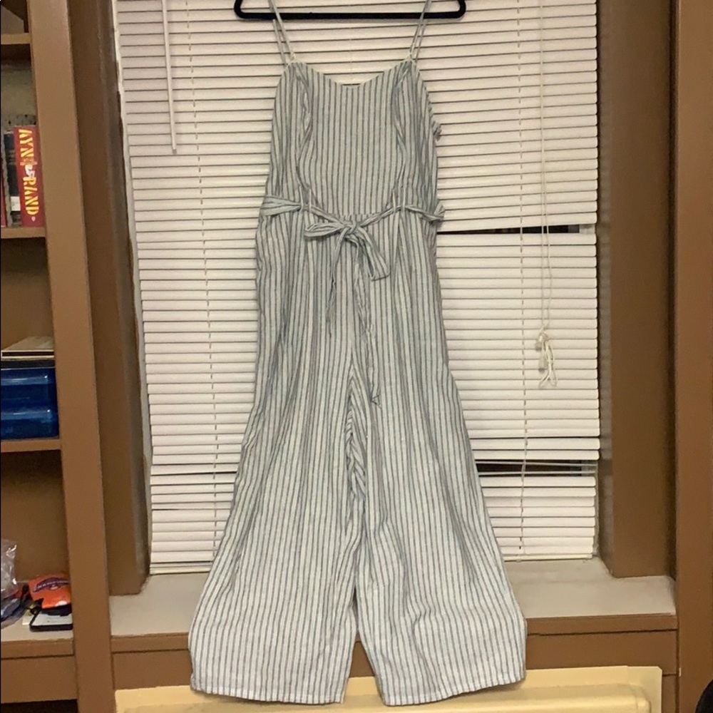 Striped Wide Leg Jumpsuit